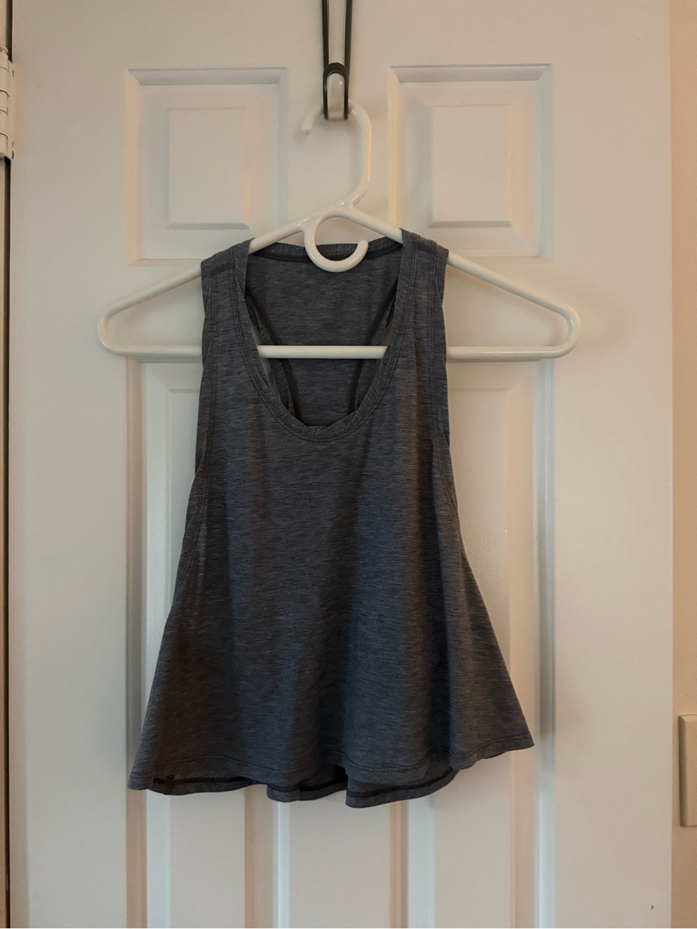 lululemon athletica Charcoal Gray Racerback cropped tank
